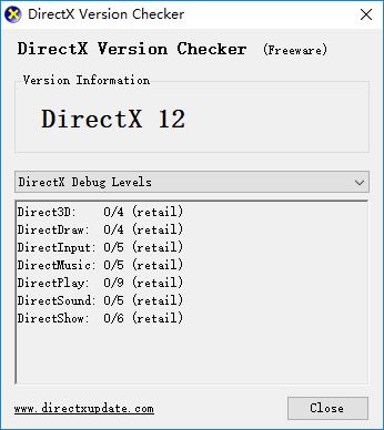 directx versions check